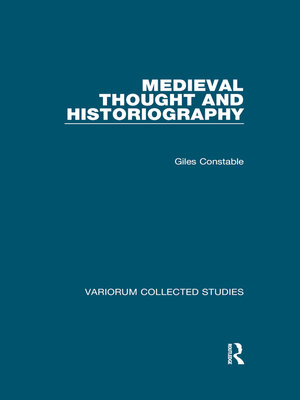 cover image of Medieval Thought and Historiography